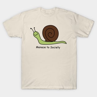 Menace to Society Snail T-Shirt